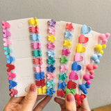 Children's Simple Hairpin Net Red New Small Catch Clip Cute Candy Color Hairpin Hair Accessories Baby Clip