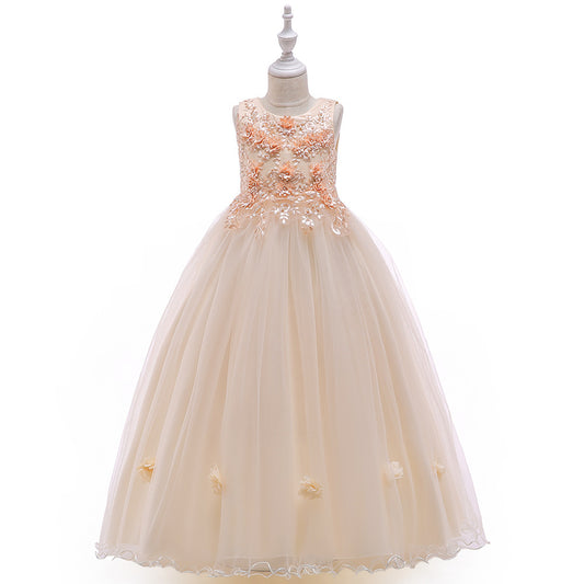 Flower Girl Dress Sleeveless Princess Dress