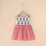 Spring And Summer New Girls' Dresses Pure Cotton