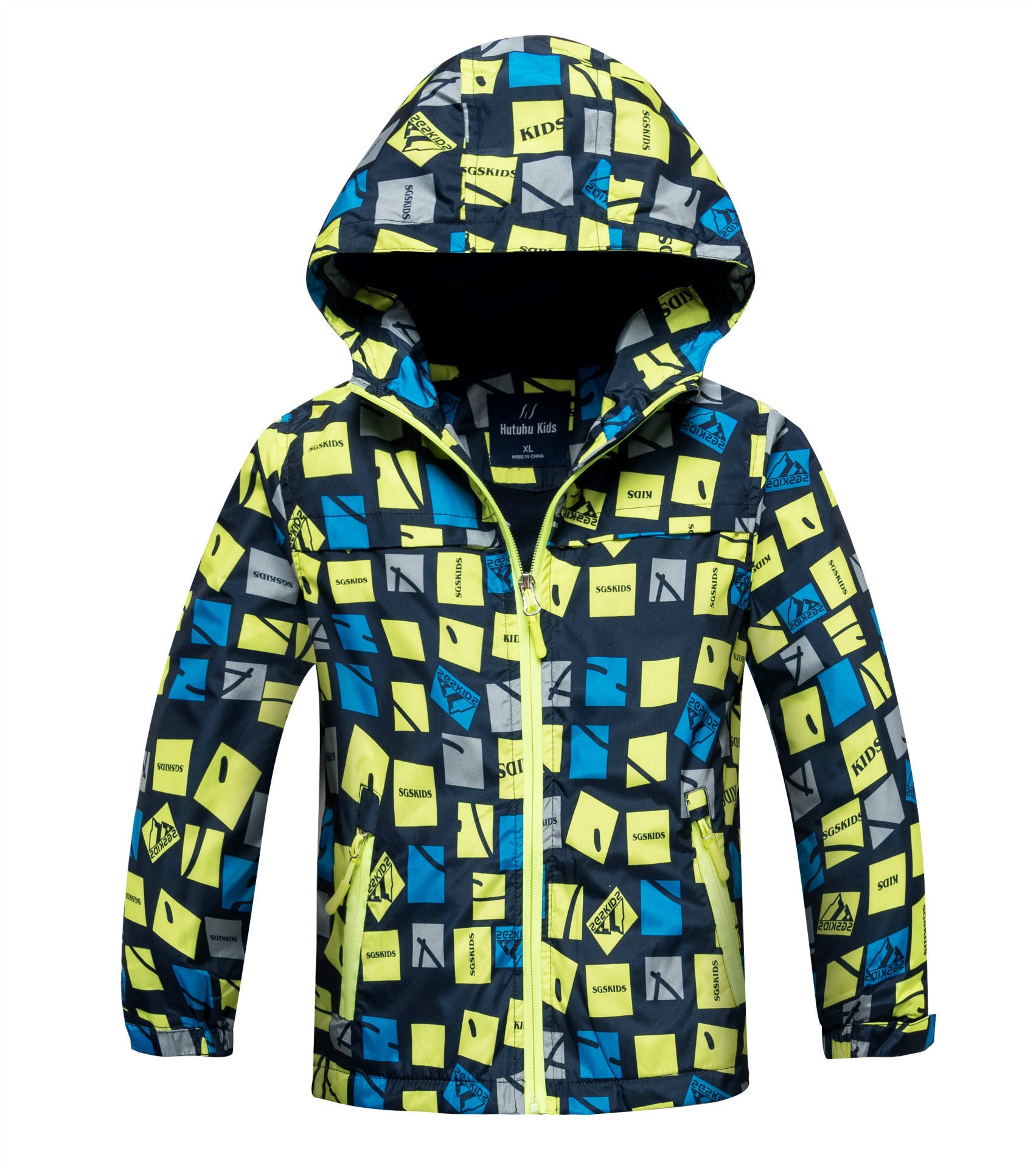 Boys' Outdoor Sports Windbreaker With Warm Waterproof Cloth