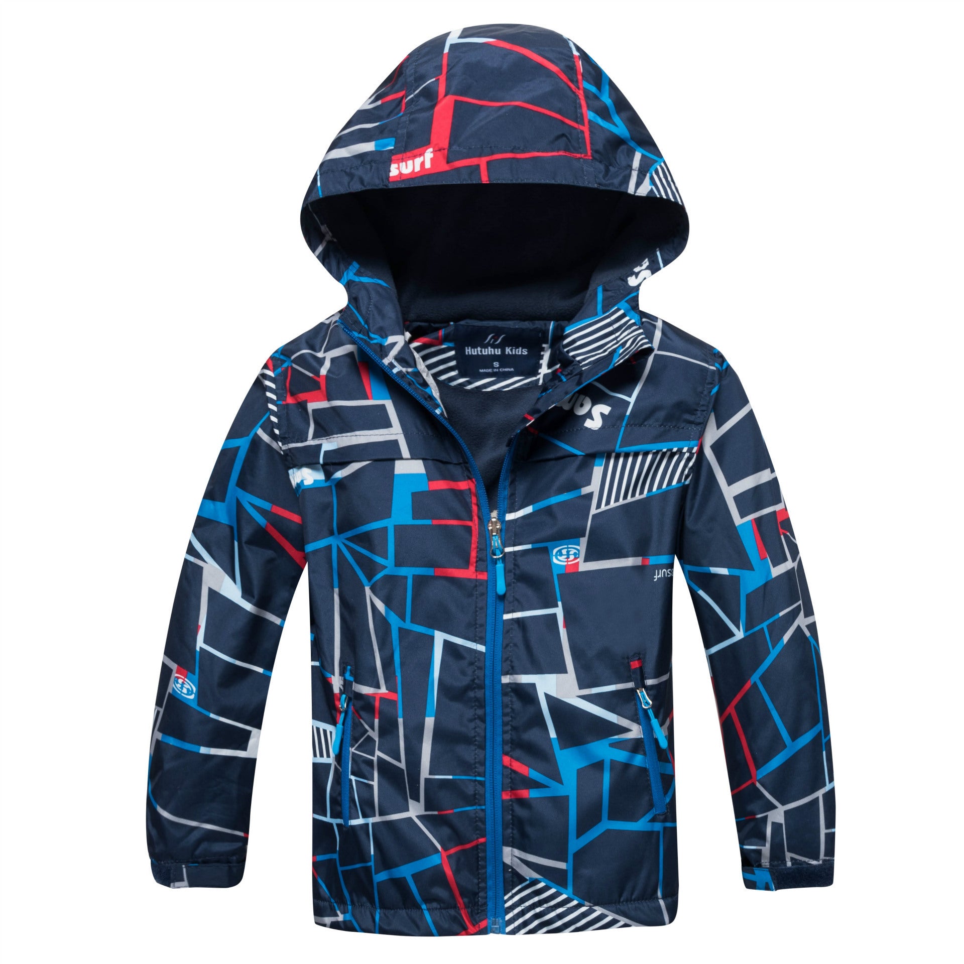 Boys' Outdoor Sports Windbreaker With Warm Waterproof Cloth