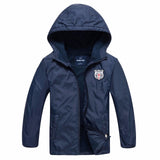 Boys' Outdoor Sports Windbreaker With Warm Waterproof Cloth