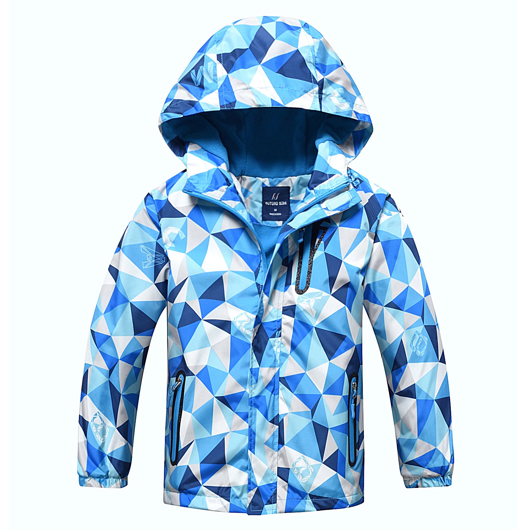 Boys' Outdoor Sports Windbreaker With Warm Waterproof Cloth