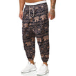 Casual Harem Pants Men's Ethnic Style Cotton And Linen Loose Cropped Trousers