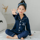 Children's Clothing Girls Cute Printing Long-sleeved Home Wear, Big Children's Thin Cotton Pajamas Set