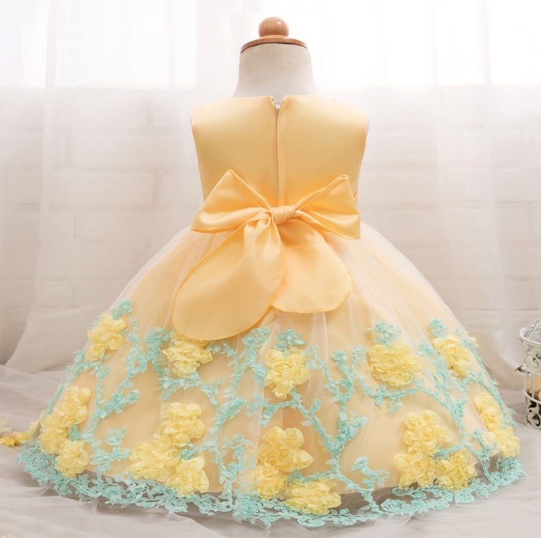 spring and summer girls princess dress wedding dress flower girl dress dress child performance birthday pettiskirt