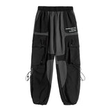 Fashion Trend Functional Wind Overalls Men's Black Tide Brand Student Harem Pants