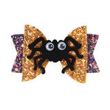 Cartoon Cute Sweet Bow Printed Grosgrain Ghost Pumpkin Spider Hairpin