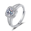 Women's 925 Silver 1 Carat Moissanite Ring