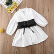 Kids Baby Irls Clothes White A-Line Shirt Dress For Irl