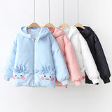 Hooded thick warm cotton padded jacket