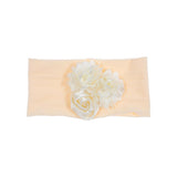 Satin Cloth Mesh Flower Rose Baby Headband