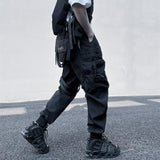 Loose Multi Pocket Paratrooper Pants Functional Style