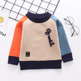 Children plus velvet round neck sweater