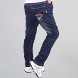 Boys Jeans Casual Pants Straight Stretch