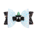 Cartoon Cute Sweet Bow Printed Grosgrain Ghost Pumpkin Spider Hairpin