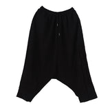 Dark designer low crotch straddles