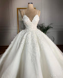 Deep V-neck Sexy Lace Floor-length Wedding Dress Romantic Aura Dignified Wedding Banquet Welcome 2024 New Spring