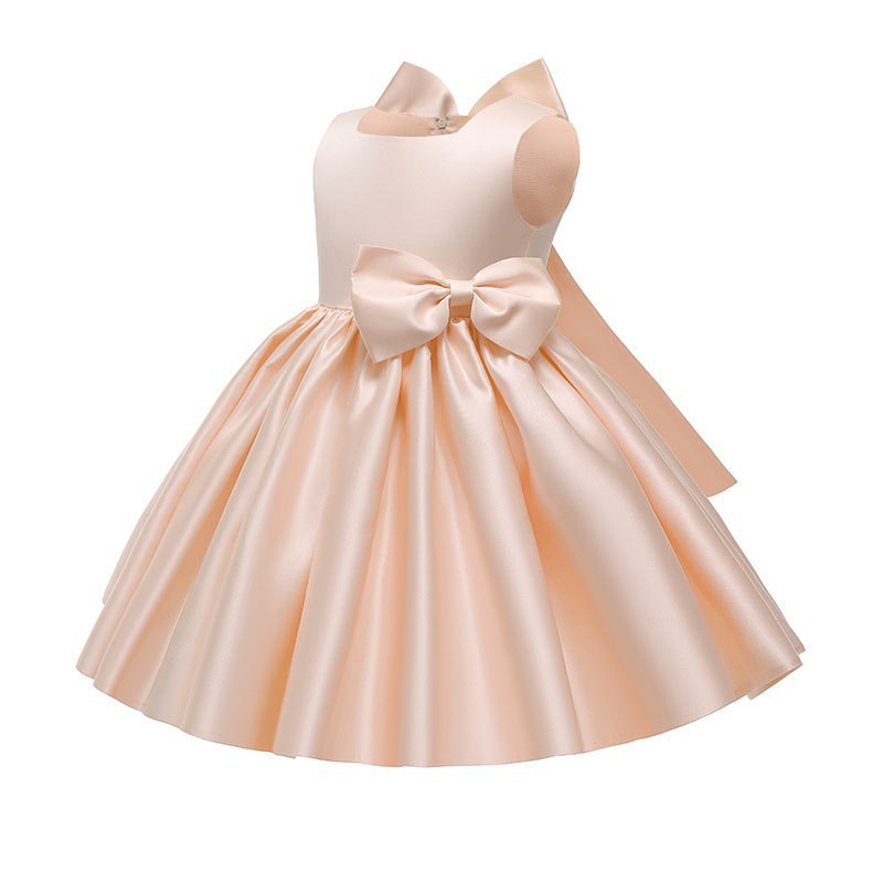 Girls' Children's Solid Color Princess Dress