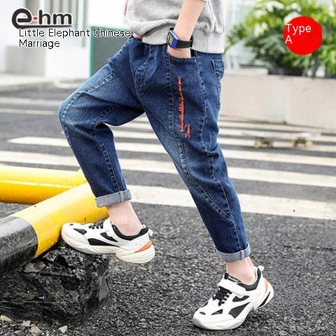 Boys' Denim Trousers Trousers Children's Clothing