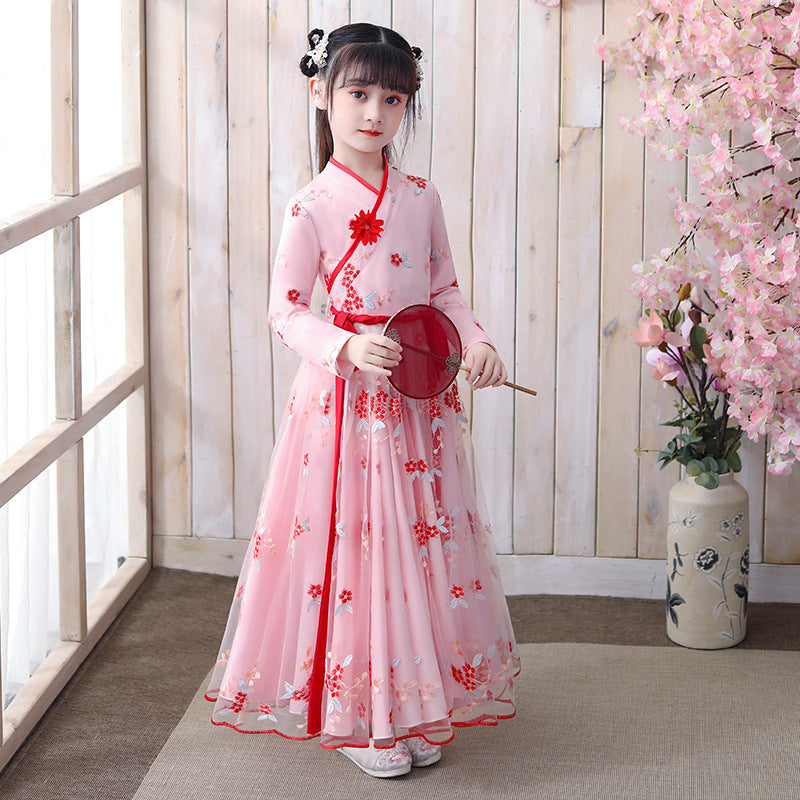 Girl antique dress