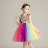 Girls cute rainbow skirt