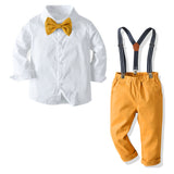 Dress Boys Formal Wear Overalls Little Flower Girl Costume Spring And Autumn Set