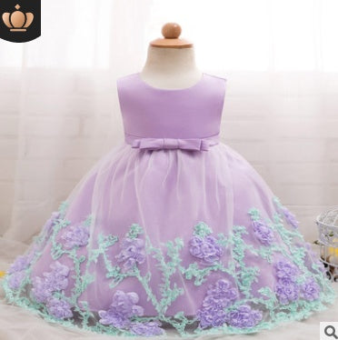 spring and summer girls princess dress wedding dress flower girl dress dress child performance birthday pettiskirt