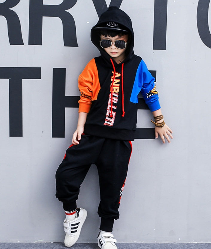 Boys spring suit new Korean children's clothing in the big boy boy long-sleeved sports two-piece suit tide clothes