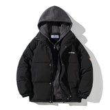 Unisex Casual Solid Color Men Winter Hood