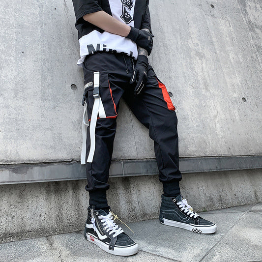 Autumn New Men's Japanese Loose Version Tooling Trousers