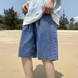 Men's Loose Straight Casual Denim Shorts