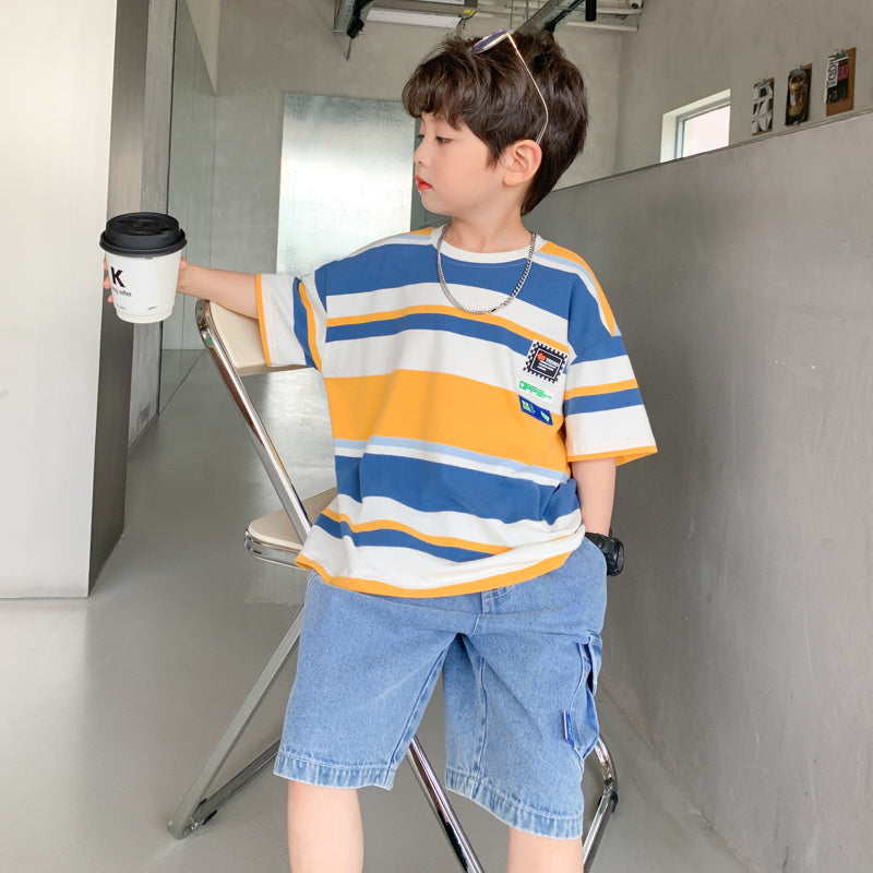 Boys Summer Casual T-Shirt Shorts Set