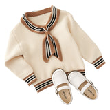 Girls' College Style Princess Sweater Suit