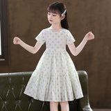 Girls' Cotton New Hot Sell Style Floral Dress