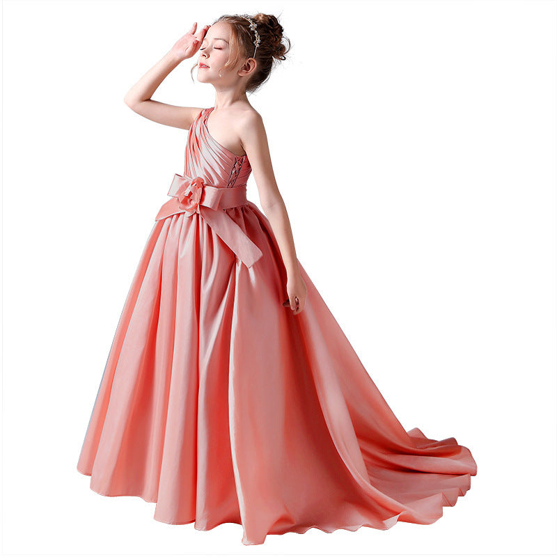 Elegant Princess Maidong Piano Hosting Performance Dress