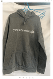 Dear Person Behind Me,the World Is A Better Place,with You In It,love,the Person In Front Of You,Women's Plush Letter Printed Kangaroo Pocket Drawstring Printed Hoodie Unisex Trendy Hoodies - AL MONI EXPRESS