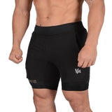 New Running Shorts Summer Men's Gym Fitness Bodybuilding Training Quick-drying Shorts Men's Jogging Running Sports 2-in-1 Shorts