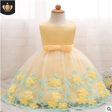 spring and summer girls princess dress wedding dress flower girl dress dress child performance birthday pettiskirt