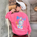 Pink big ear rabbit sweater