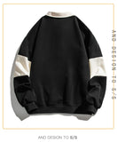 Loose Color Matching Lapel Sweater Male