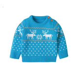 Boy's Christmas Giraffe Pullover Sweater