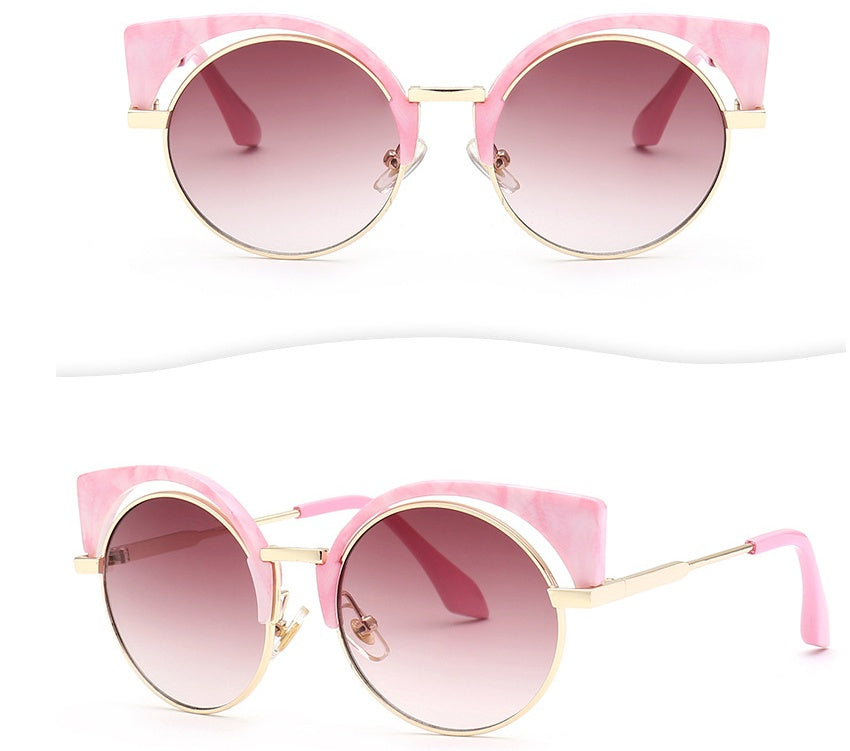 Fashion vintage metal frame sunglasses