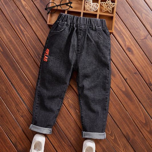 Children's Jeans Thin Loose Trousers