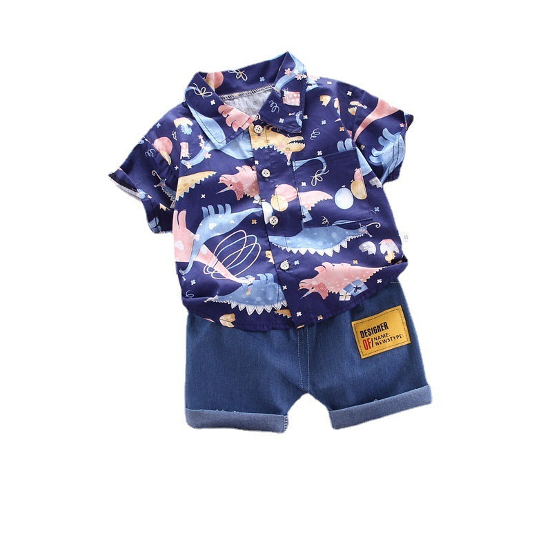 Boys' New Western Style Children's Short Sleeve Suit