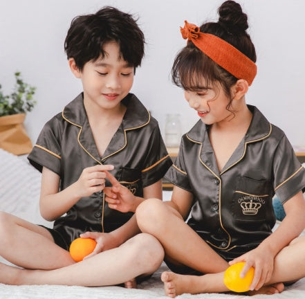 Artificial silk Children's pajamas