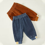 Children's Westernized Loose Plush Casual Pants