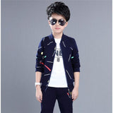 Two-piece Western Style Korean Handsome Boy Clothes