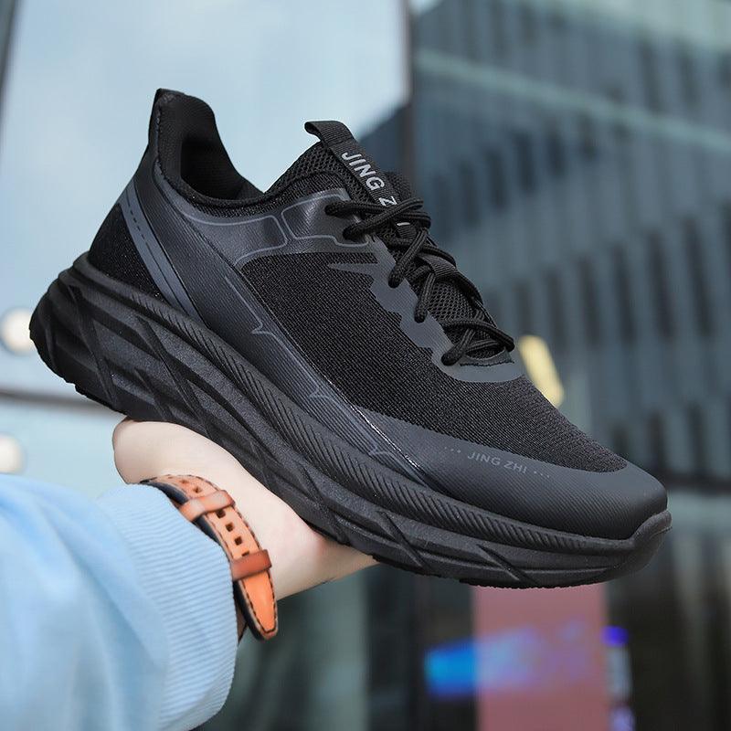 Fashion Thick-soled Anti-skid Shoes Ins Slip-on Casual Lazy Shoes Men Outdoor Breathable Lace-up Running Sports Sneakers - AL MONI EXPRESS