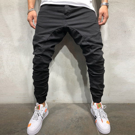 Hip Hop Side Zipper Trousers Men's Leggings